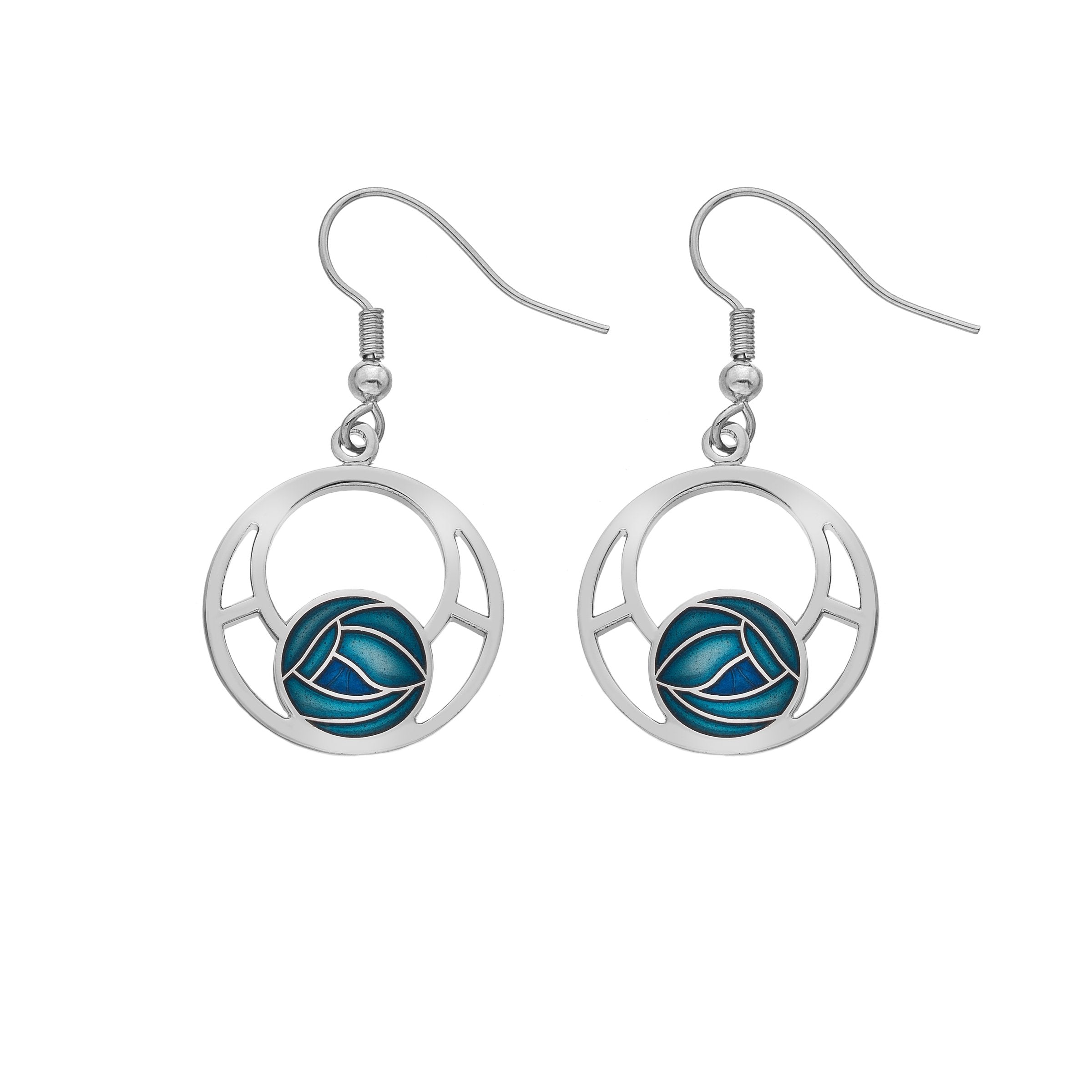 Mackintosh Round Rose Earrings